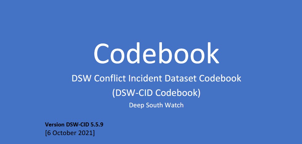 Codebook DSW Conflict Incident Dataset Codebook (DSW-CID Codebook)